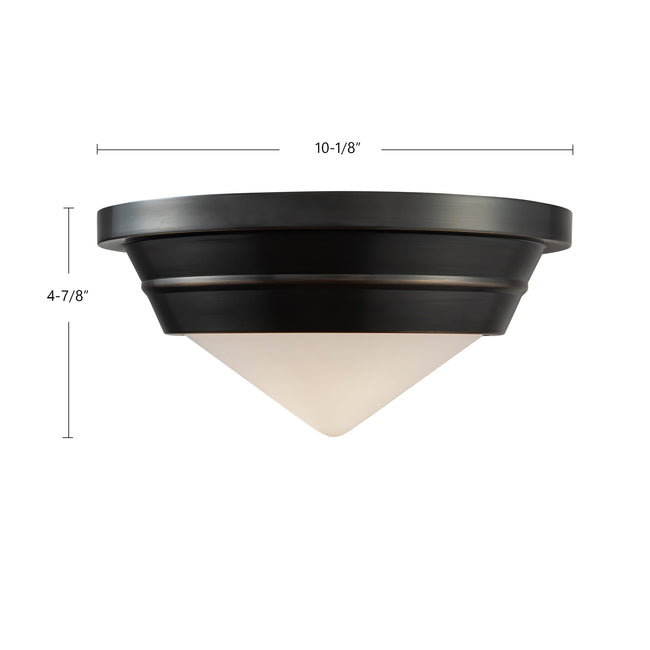 Willard 10" Flush Mount - dimension drawing 1 [Alora-FM348010PNOP|CUSTOM|1]