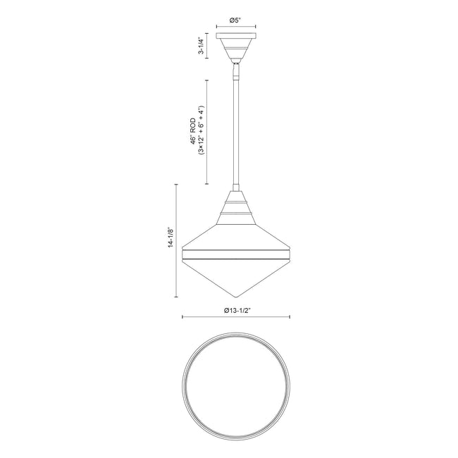Willard Pendant - dimension drawing 2 [Alora-PD348114PNOP|CUSTOM|2]