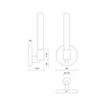 Claire Wall and Vanity Light - dimension drawing 2 [Alora-WV607201AG|CUSTOM|2]