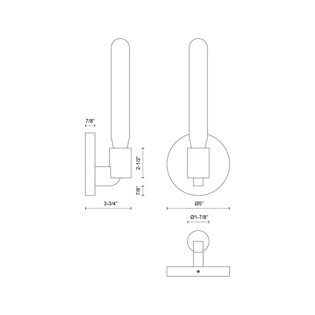Claire Wall and Vanity Light - dimension drawing 2 [Alora-WV607201AG|CUSTOM|2]