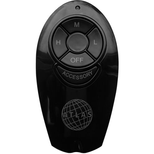Matthews Fan Company Atlas AC Handheld Remote Control for Dagny & Acqua Ceiling Fans – 3-Speed Fan Control, Light On/Off, Wall Cradle Included