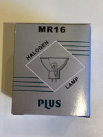 FQ Plus 50W MR16 Halogen Flood Bulb, 12V GU5.3, Open Face (No Glass) Dichroic Cool Beam, For Enclosed Fixtures
