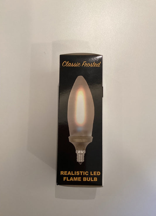 Classic Frost LED Flame Bulb by The Coppersmith