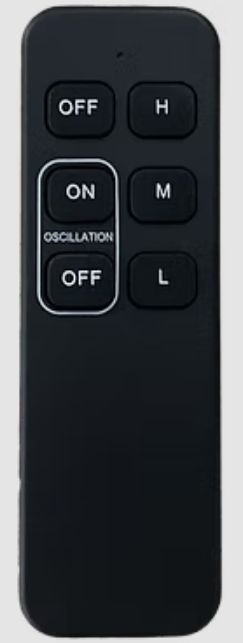 Matthews Fan Company Hand Held Remote for 3 Speed Control with Oscillation On and Off Function