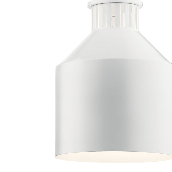 One Light Mini Pendant from the Montauk Collection in White Finish by Kichler (Clearance Display, Final Sale)