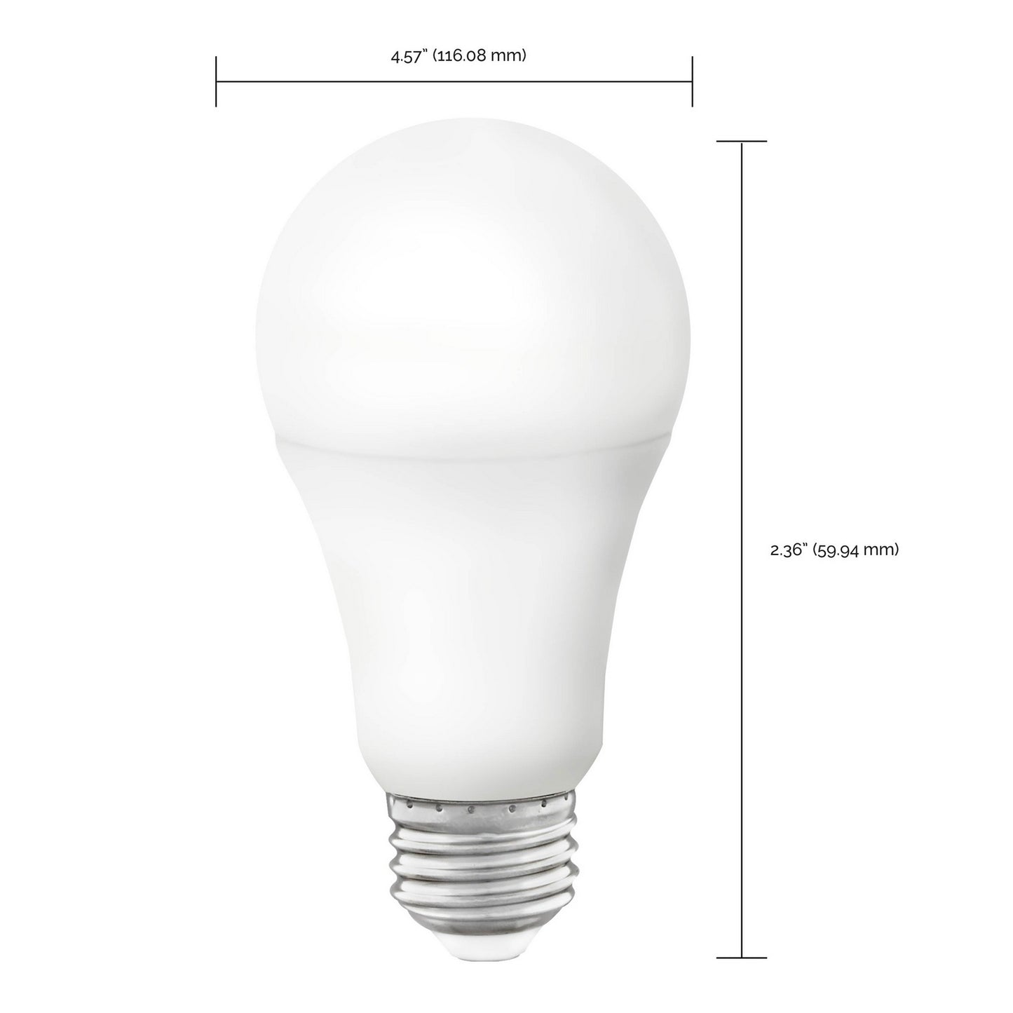 9.5 Watt (75 Watt Equivalent) E26 A19 120V LED 2700k Light Bulb by Satco