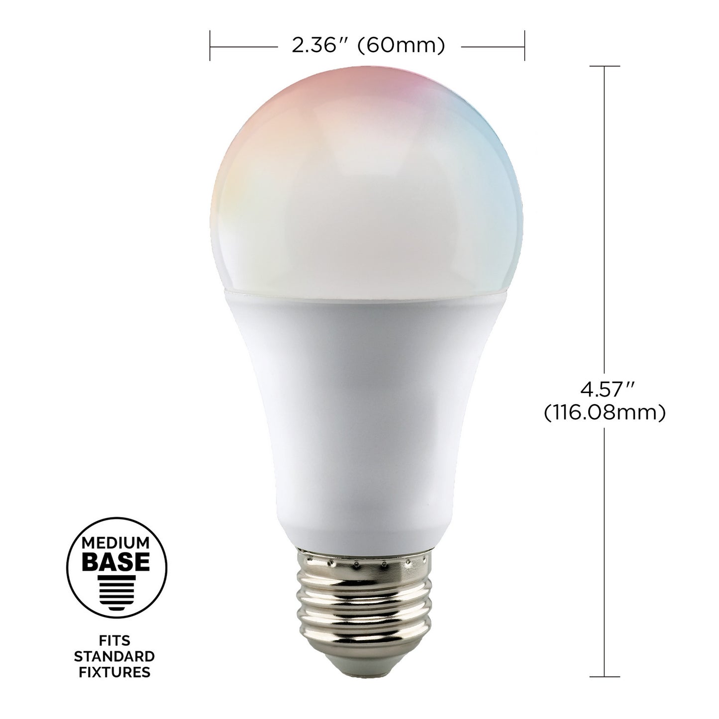 10 Watt (75 Watt Equivalent) E26 A19 120V LED 2700k Light Bulb by Satco