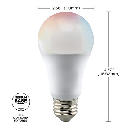 10 Watt (75 Watt Equivalent) E26 A19 120V LED 2700k Light Bulb by Satco