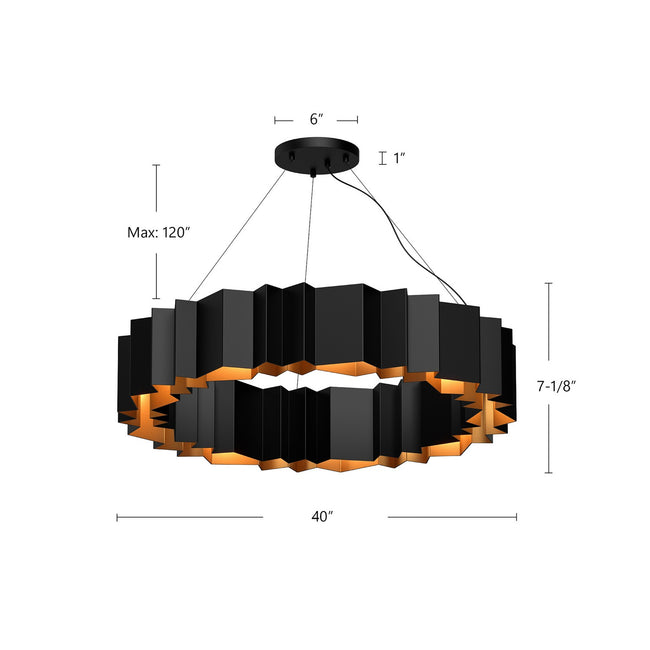 Kuzco Lighting-CH58040-BK/GD|ALT|2