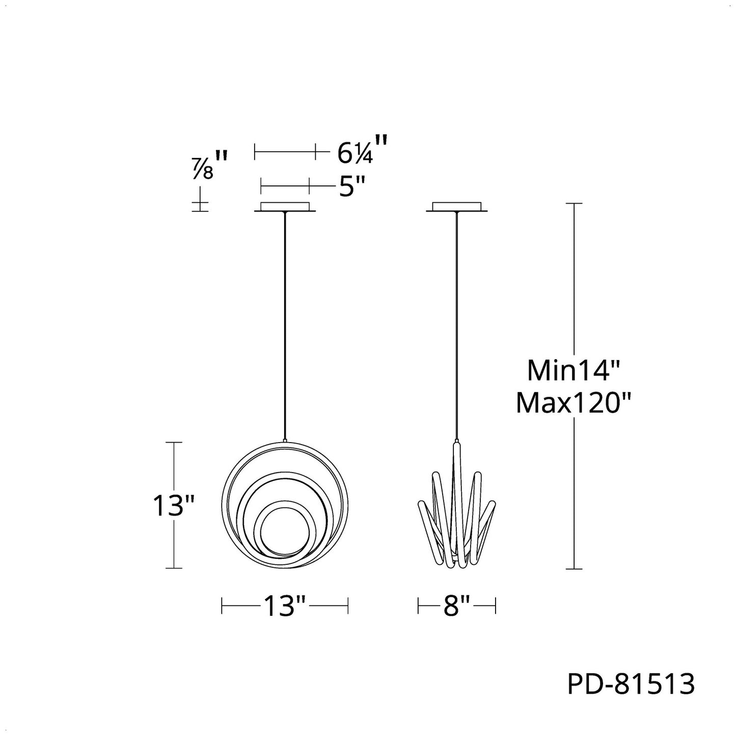 W.A.C. Lighting-PD-81513-27-AB|ALT|1