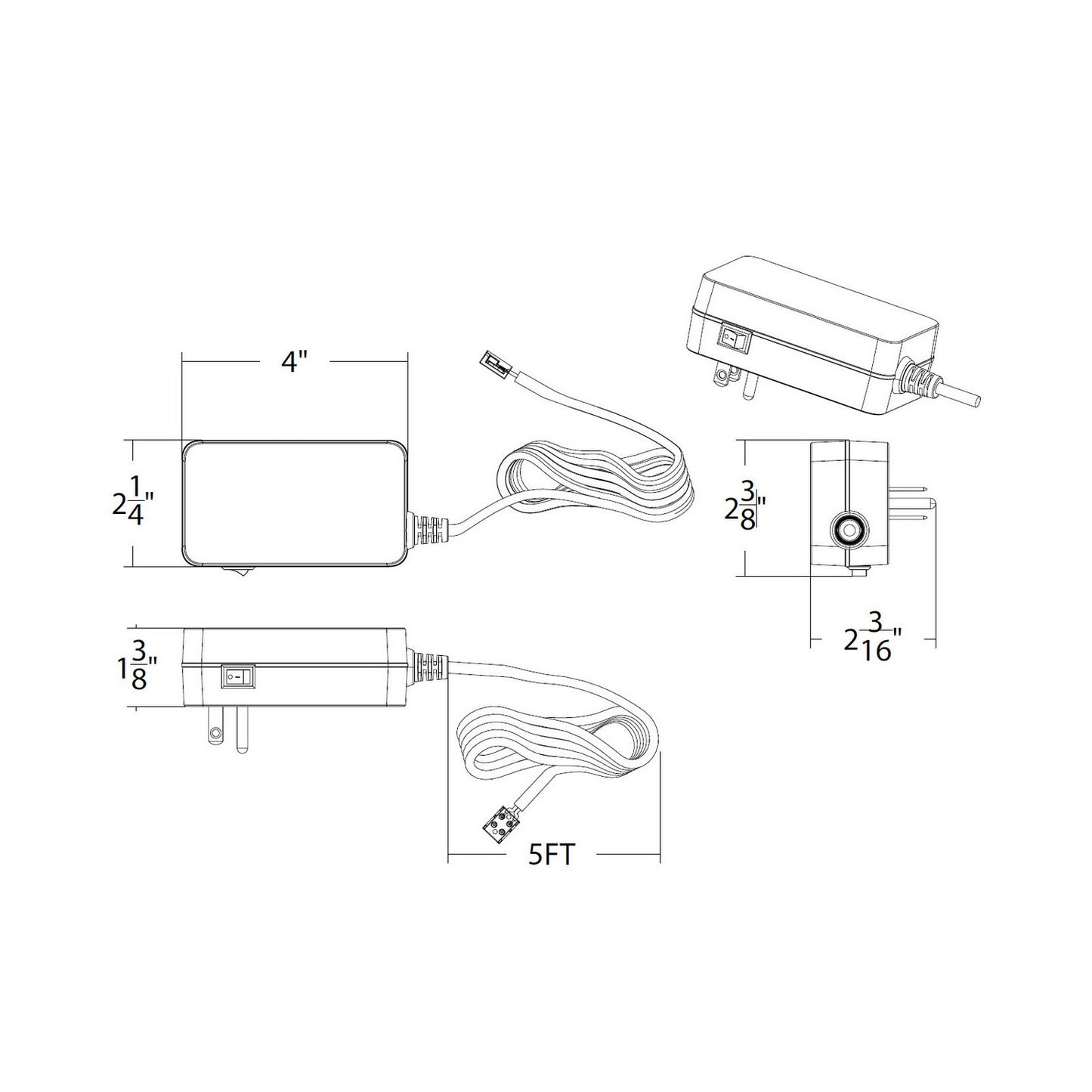 W.A.C. Lighting-LU-2460D-P-BK|ALT|1