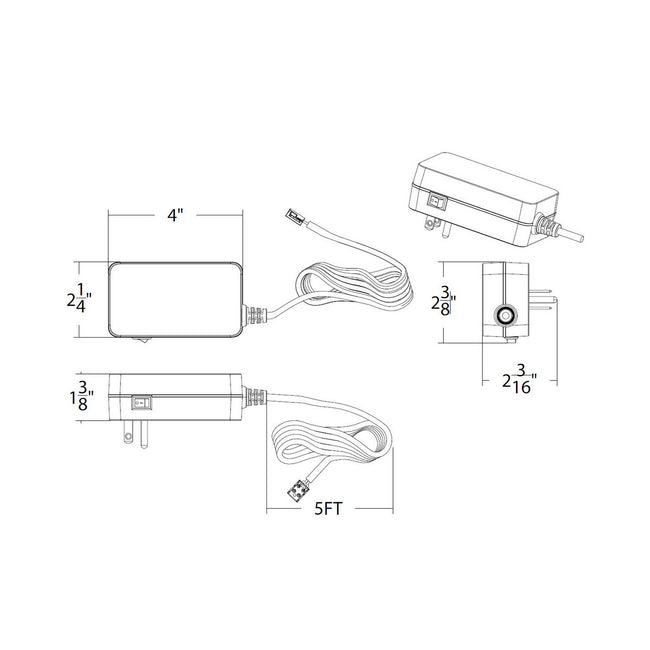 W.A.C. Lighting-LU-2460D-P-BK|ALT|1