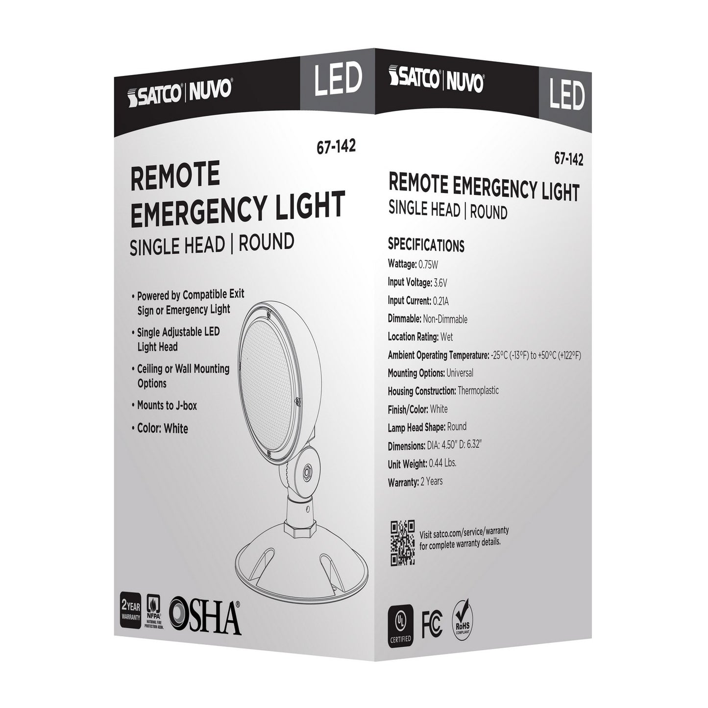 Satco Emergency/Exit Outdoor (Wet)