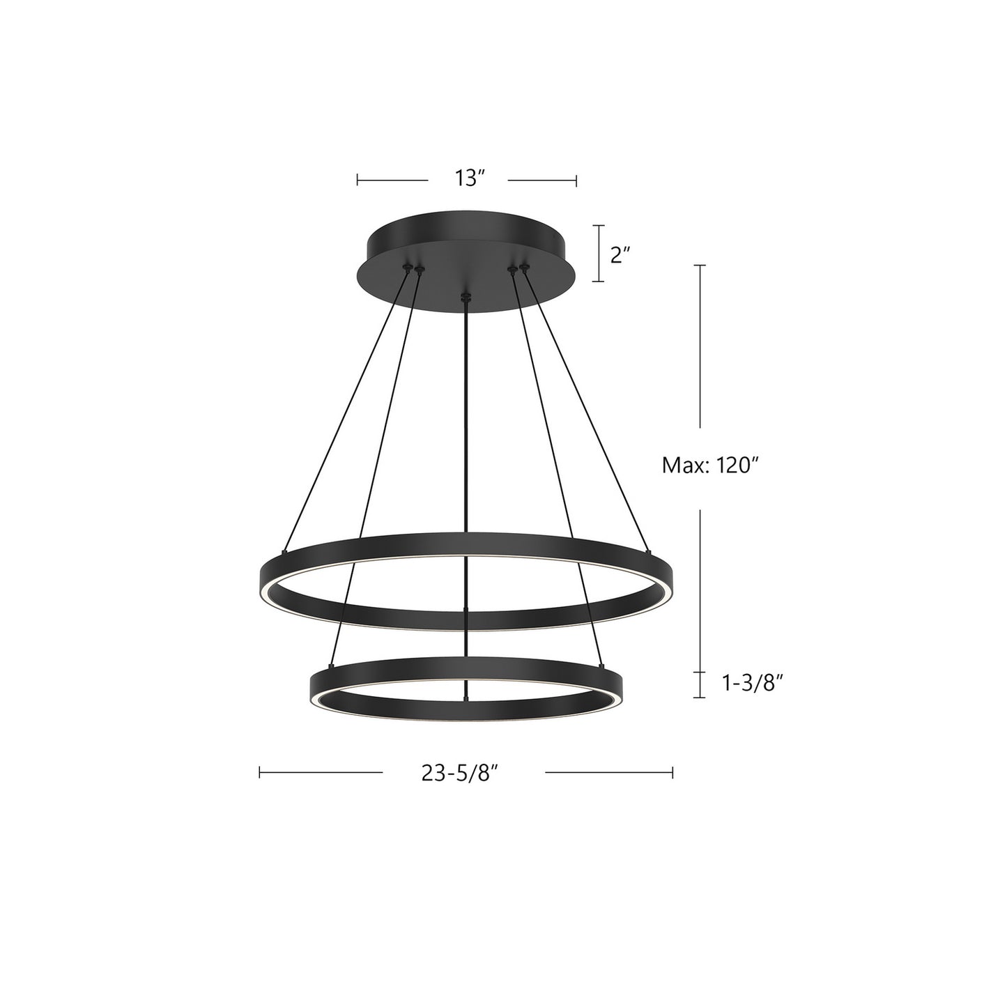 Kuzco Lighting-CH87224-BK-UNV-010|ALT|1