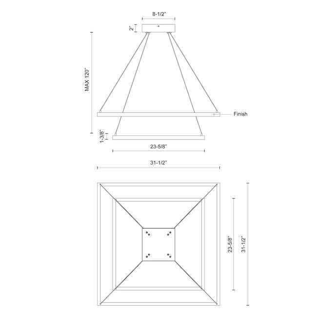 Kuzco Lighting-CH88232-BK-UNV-010|ALT|1