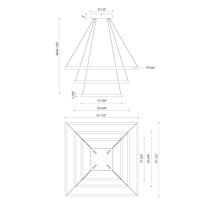 Kuzco Lighting-CH88332-BK-UNV-010|ALT|1