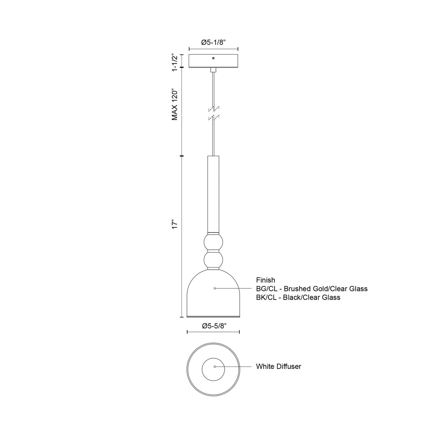 Kuzco Lighting-PD30505-BK/CL-UNV|ALT|2