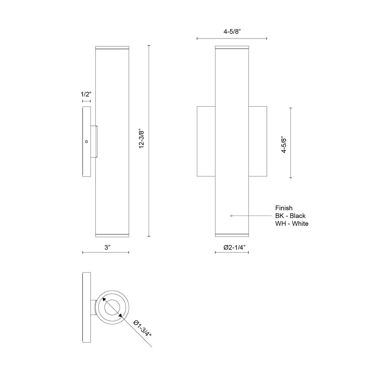 Kuzco Lighting-LD2-UD12W20-3036-WH-UNV-010|ALT|1