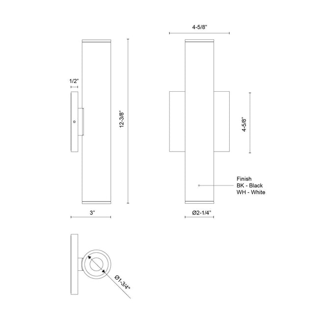 Kuzco Lighting-LD2-UD12W20-3036-WH-UNV-010|ALT|1