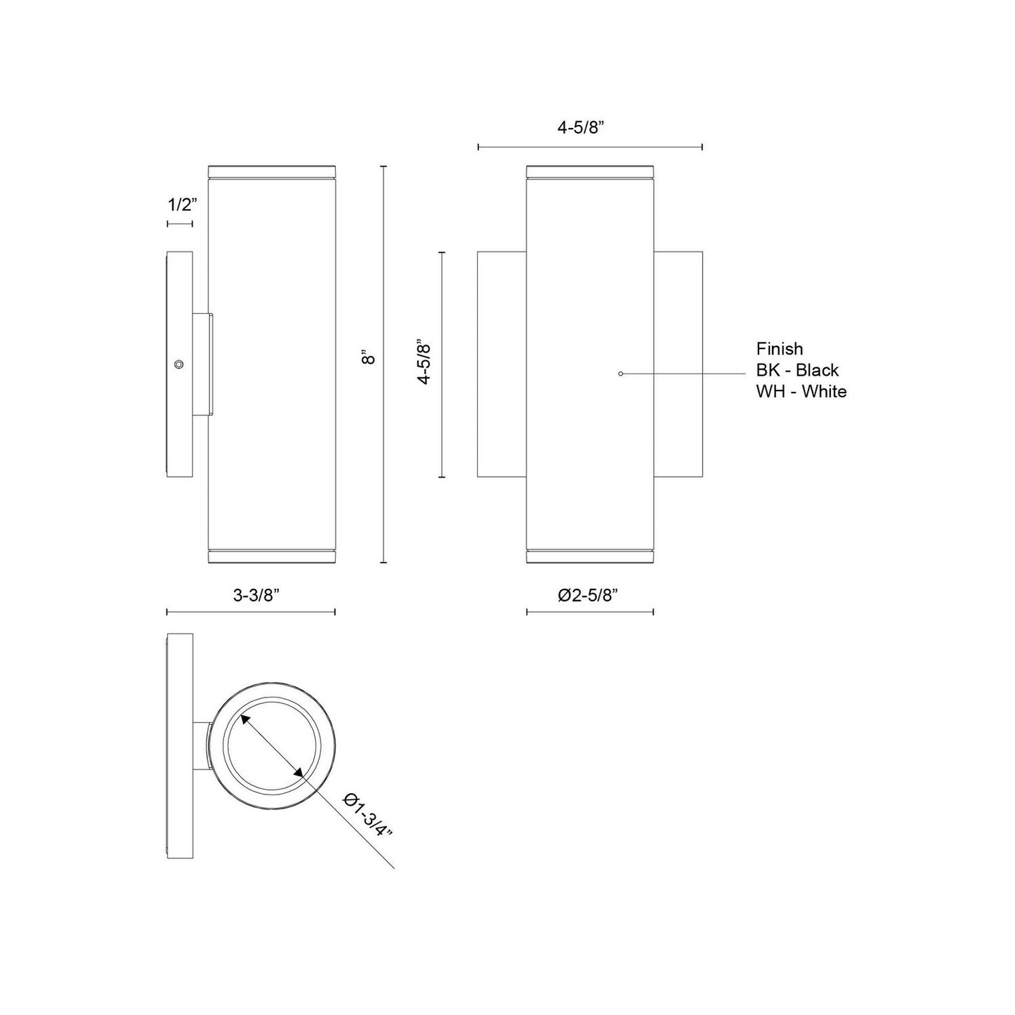 Kuzco Lighting-EW262208-BK|ALT|4