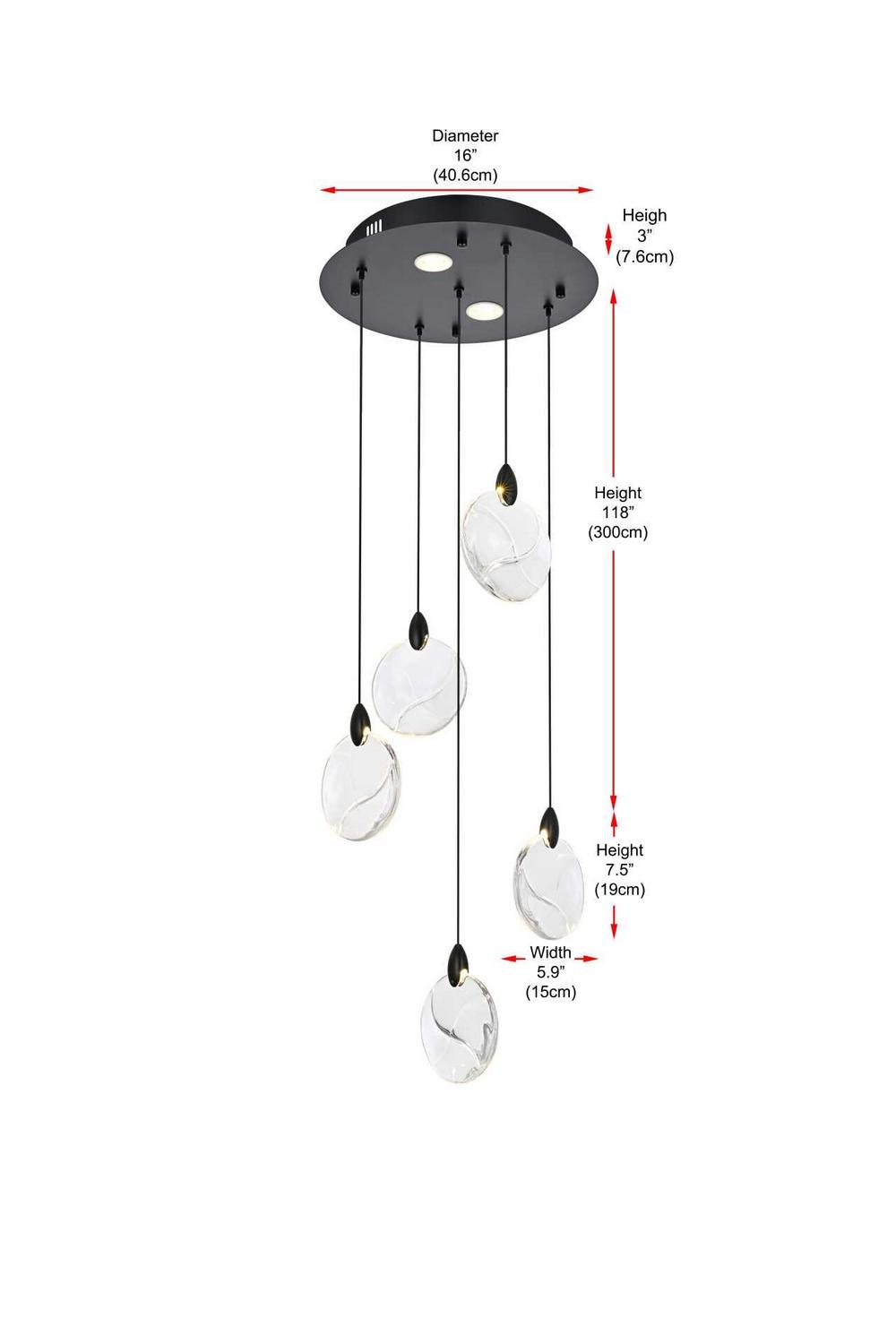 Elegant Lighting-1012D16BK-01CR|ALT|7