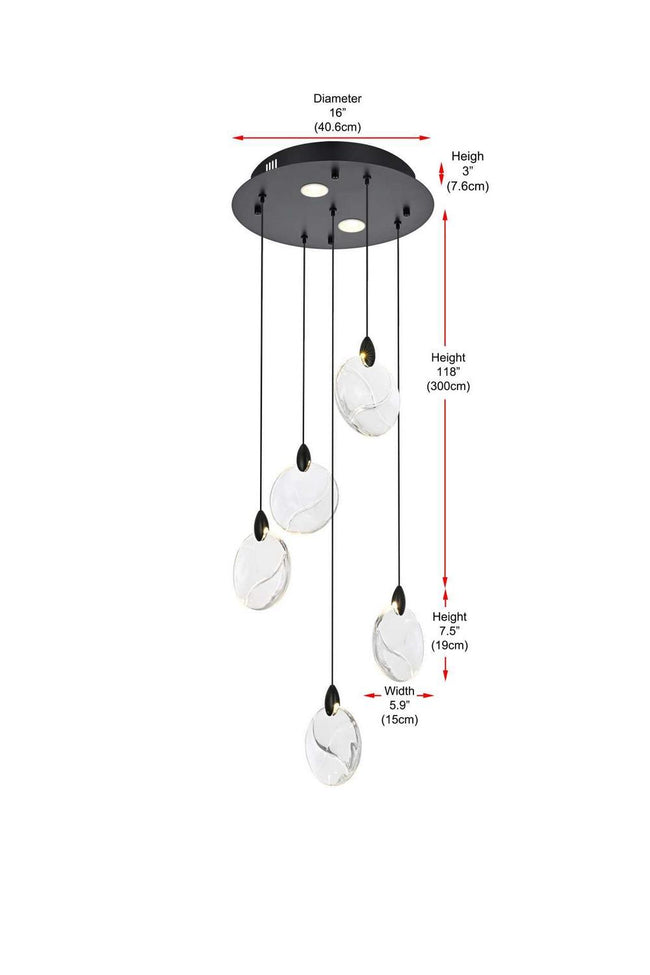 Elegant Lighting-1012D16BK-01CR|ALT|7