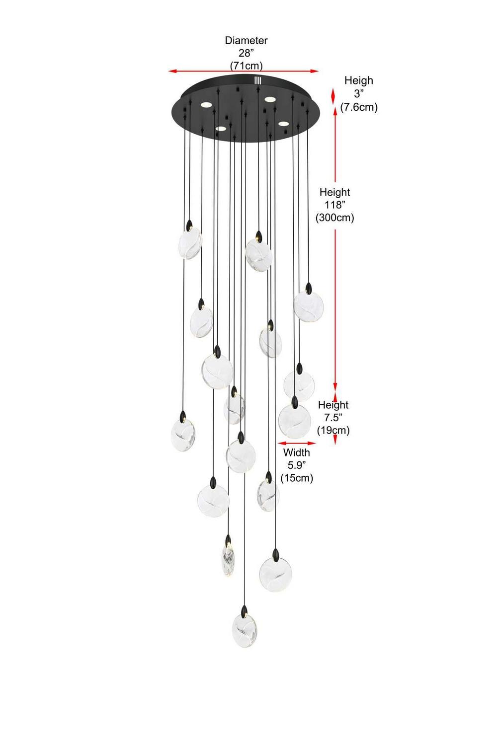 Elegant Lighting-1012D28BK-01CR|ALT|3