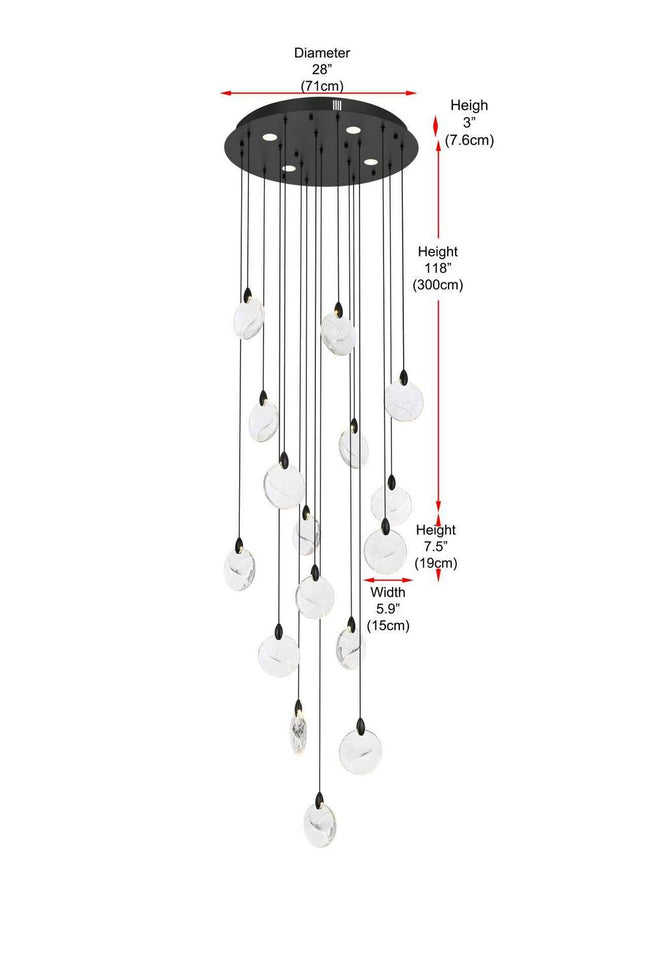 Elegant Lighting-1012D28BK-01CR|ALT|3