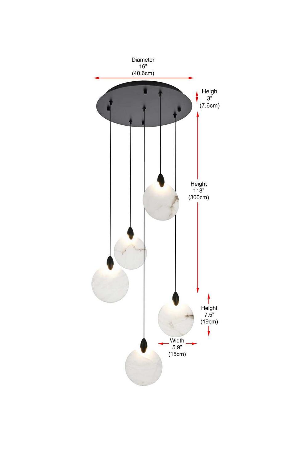 Elegant Lighting-1012D16BK-11ST|ALT|7