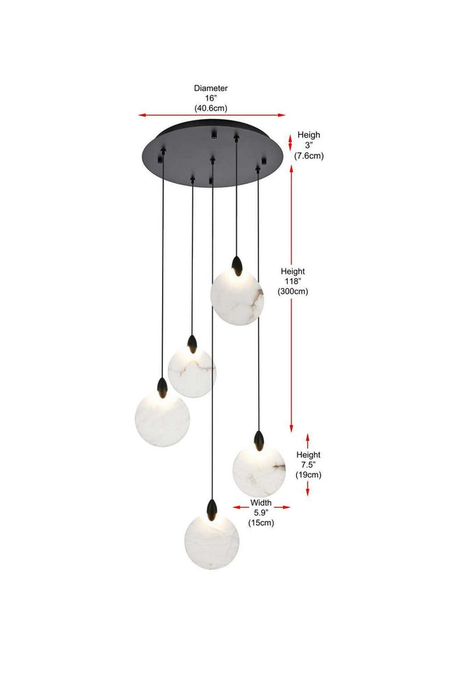 Elegant Lighting-1012D16BK-11ST|ALT|7