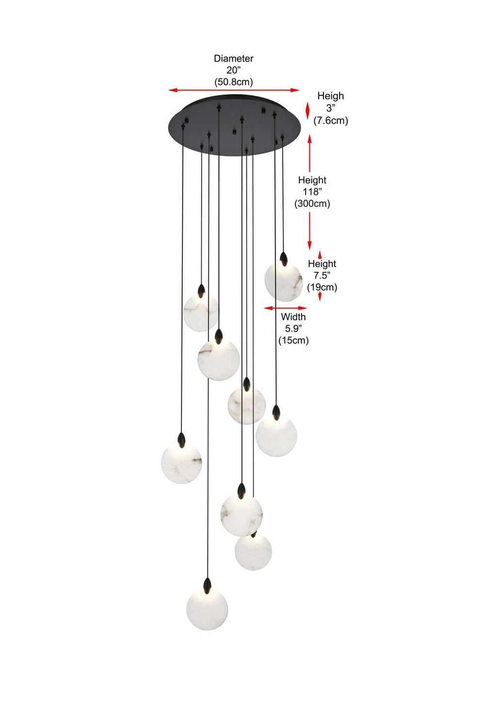 Elegant Lighting-1012D20BK-11ST|ALT|7