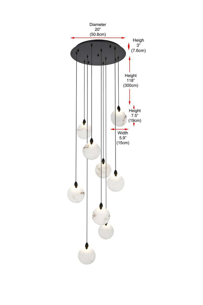 Elegant Lighting-1012D20BK-11ST|ALT|7