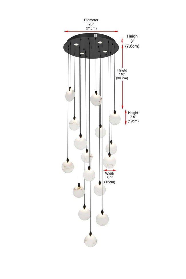 Elegant Lighting-1012D28BK-11ST|ALT|5