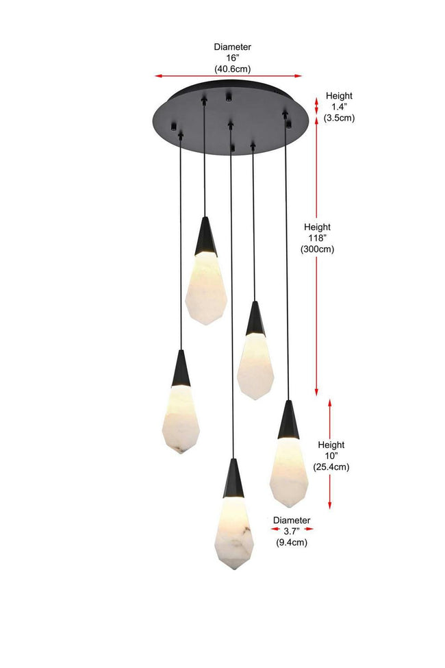 Elegant Lighting-1013D16BK-22ST|ALT|7