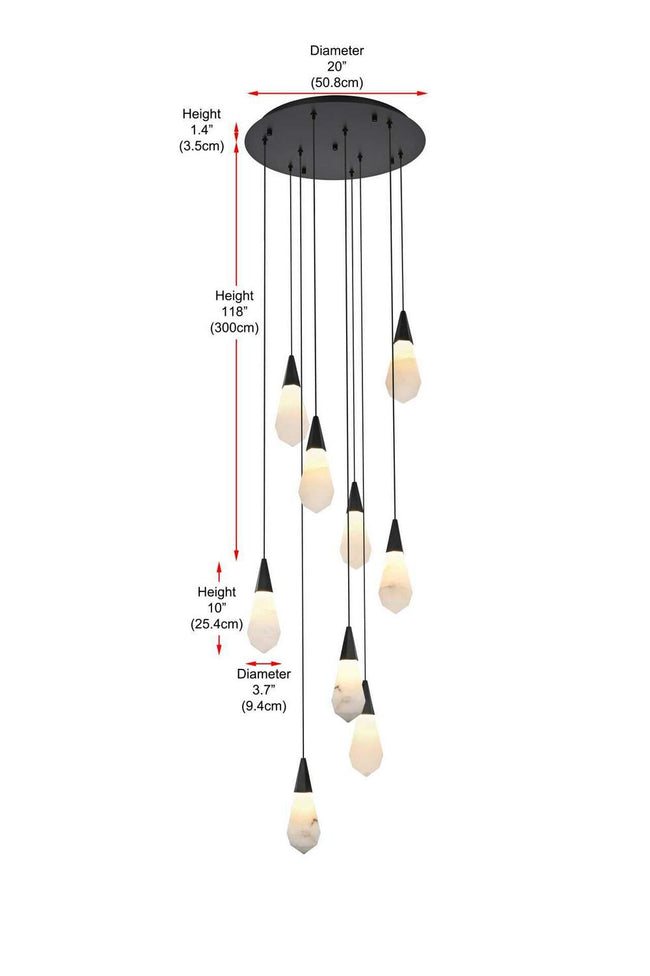 Elegant Lighting-1013D20BK-22ST|ALT|7