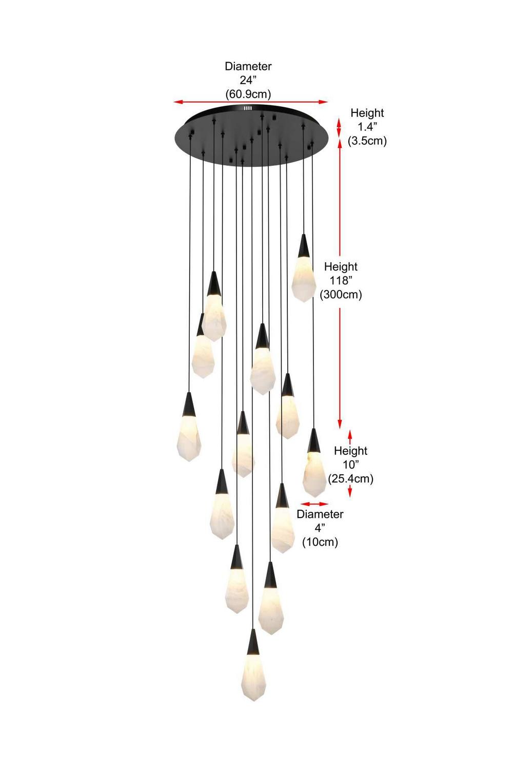 Elegant Lighting-1013D24BK-22ST|ALT|7