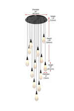 Elegant Lighting-1013D24BK-22ST|ALT|7