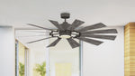 Fanimation LP8543LGR Kindred - 60 inch - GR with WE Blades and LED LK: 360-degree spin video [Fanimation-LP8543LGR|CUSTOM|14]