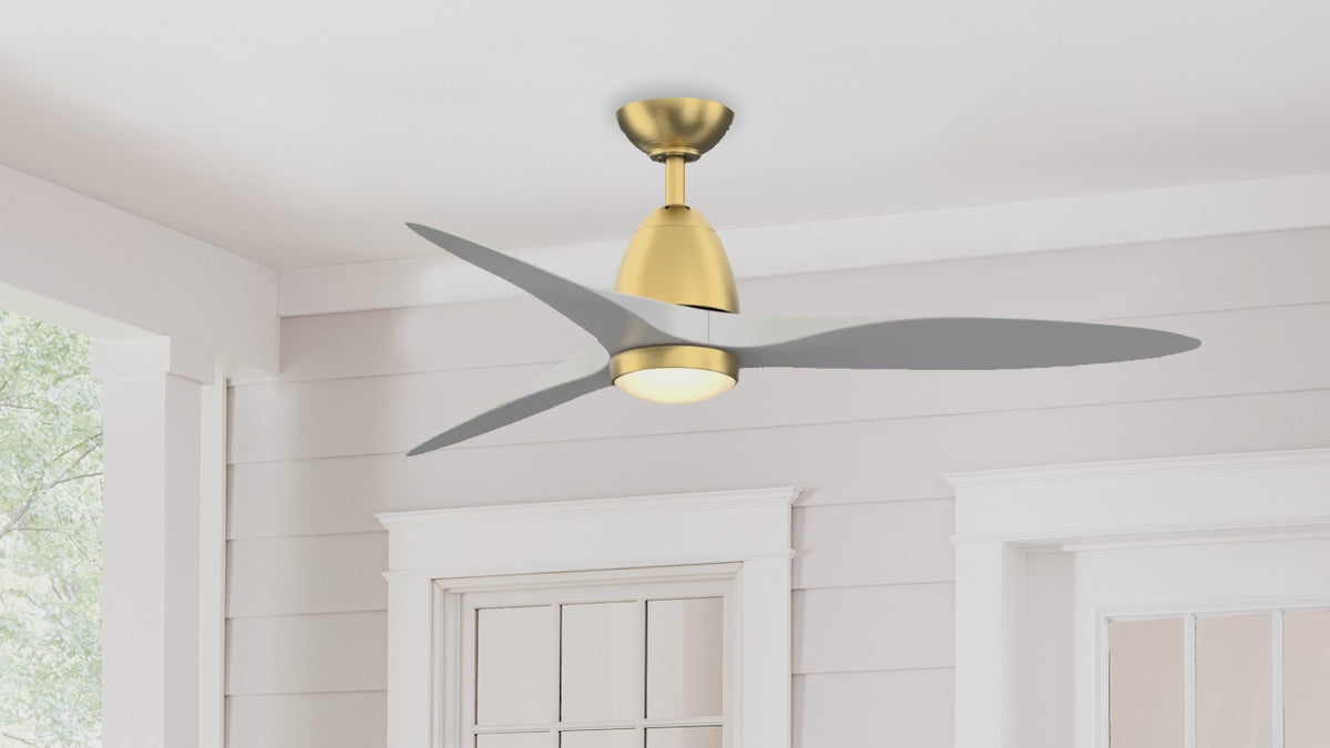 Fanimation LP8333LBS Prop - 52 inch - BS with MW Blade and LED LK: 360-degree spin video [Fanimation-LP8333LBS|CUSTOM|14]