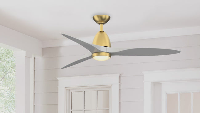 Fanimation LP8333LBS Prop - 52 inch - BS with MW Blade and LED LK: 360-degree spin video [Fanimation-LP8333LBS|CUSTOM|14]
