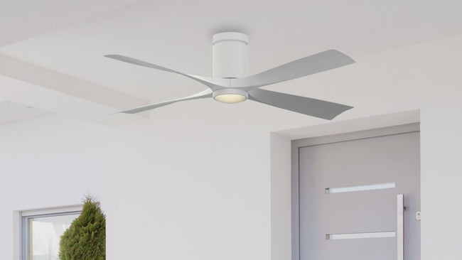 Fanimation LP6804LMW AireFlush - 52 inch - MW with MW Blades and LED LK: 360-degree spin video [Fanimation-LP6804LMW|CUSTOM|13]
