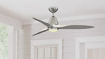 Fanimation LP8333LBN Prop - 52 inch - BN with BN Blade and LED LK: 360-degree spin video [Fanimation-LP8333LBN|CUSTOM|14]