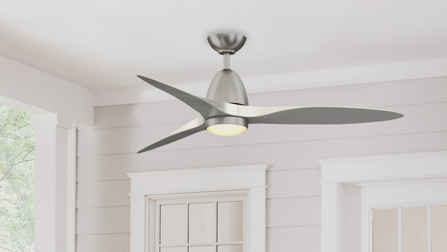 Fanimation LP8333LBN Prop - 52 inch - BN with BN Blade and LED LK: 360-degree spin video [Fanimation-LP8333LBN|CUSTOM|14]
