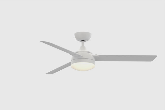 Fanimation FP6729BMWW Xeno Wet 56" Ceiling Fan, Matte White: 360-degree spin video [Fanimation-FP6729BMWW|CUSTOM|2]