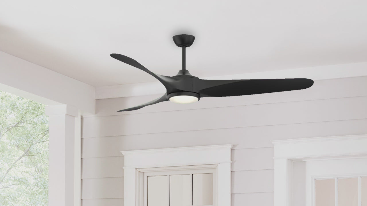 Fanimation LP6821LBL Yardley - 64 inch - BL with BL Blade and LED LK: 360-degree spin video [Fanimation-LP6821LBL|CUSTOM|15]