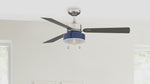 Fanimation LP7678LBN Navy - 52 inch - BN with GRY Blades and LED LK: 360-degree spin video [Fanimation-LP7678LBN|CUSTOM|13]