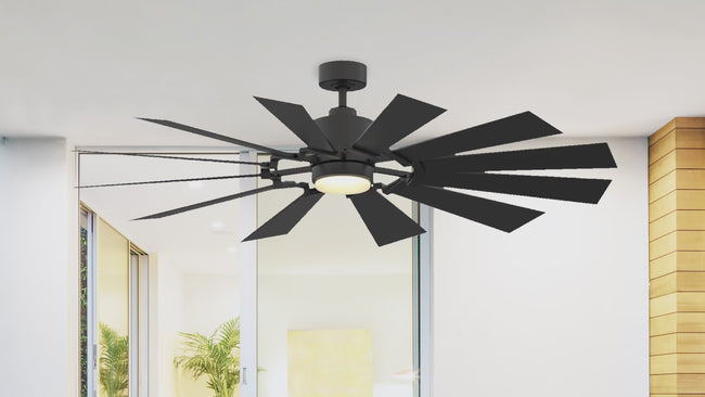 Fanimation LP8543LBL Kindred - 60 inch - BL with BL Blades and LED LK: 360-degree spin video [Fanimation-LP8543LBL|CUSTOM|14]