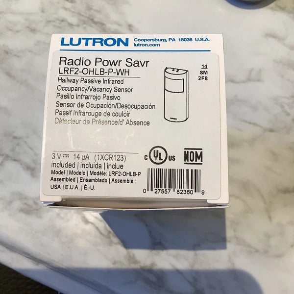 Radio Powr Savr, Hall Passive Infrared, Occupancy/Vacancy Sensor LRF2-OHLB-P-WH