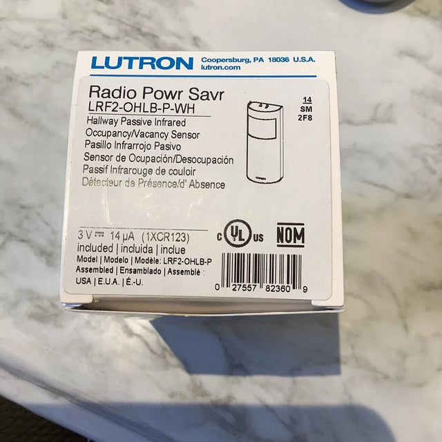 Radio Powr Savr, Hall Passive Infrared, Occupancy/Vacancy Sensor LRF2-OHLB-P-WH