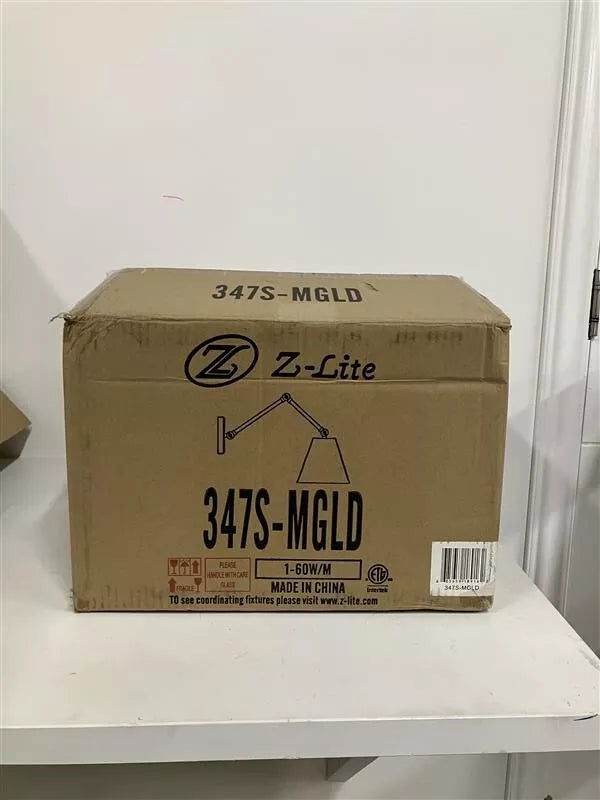 Regent 7.5 in. 1-Light Modern Gold Wall Sconce with Modern Gold Steel Shade